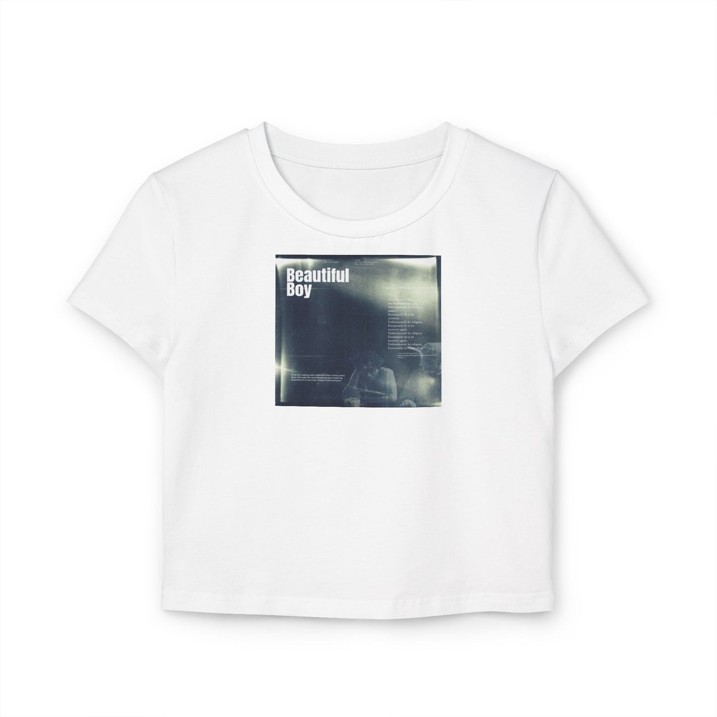 "beautiful boy" graphic baby tee