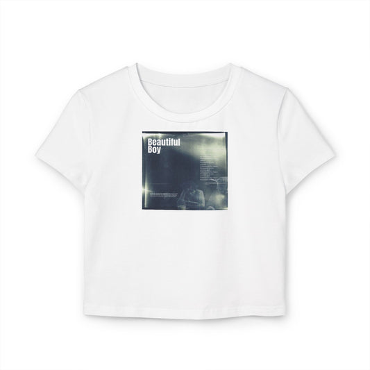 "beautiful boy" graphic baby tee